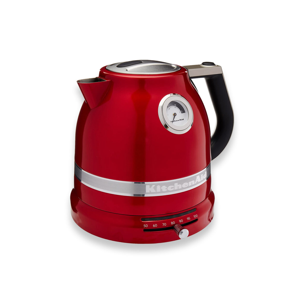 KitchenAid Stainless Steel Electric Water Tea Kettle Removble Base KEK1222ER Red 