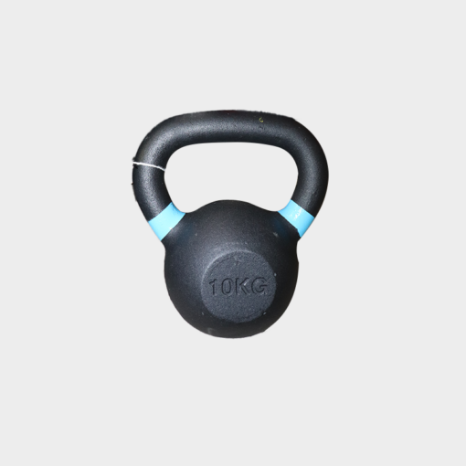 Gym 10kg Kettlebell Powder Coated with Color Ring