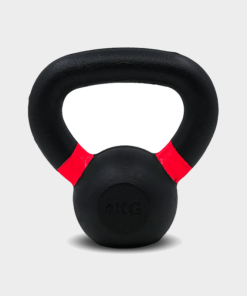 Gym 4kg Kettlebell Powder Coated with Color Ring