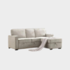 Corner Sofa with Pull Out Sofa Bed Storage | 857-MA110141C